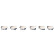 Om Joy Collection Shallow Creme Brulee Mini- Ramekins (1 oz each): Set of 6- Oven Safe &amp; Stackable Creme Brulee...