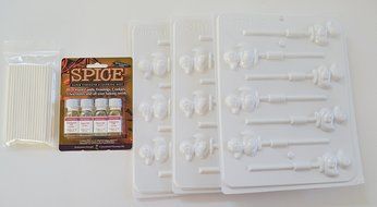 8H-2269-S 1 3/4" Ducky Sucker Hard Candy Mold Spice Loran Oil Packet/Packet of 3 molds