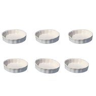 Om Joy Collection Shallow Creme Brulee Mini- Ramekins (1 oz each): Set of 6- Oven Safe &amp; Stackable Creme Brulee... N2