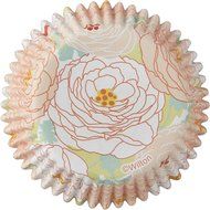 Wilton 415-8766 36 Count Floral Outline Cupcake Liners N2