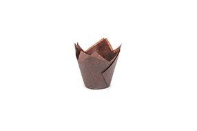 Tulip Cupcake Liner Brown Paper Baking Cups Easy Release Muffin Molds / No need To Spray Cups Perfect For Baking...