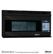 Dacor PCOR30B: Discovery 30" Over the Range Convection Microwave Hood in Black