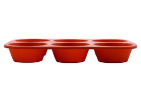 Marathon Housewares KW200016RD Premium Silicone Bakeware Jumbo Muffin Pan, Red N18