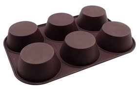 Marathon Housewares KW200016RD Premium Silicone Bakeware Jumbo Muffin Pan, Red N19