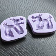 Anyana 1 Pair China Dragon Silicone Fondant Mold Cake Decorating Pastry Gum Pastry Tool Kitchen Tool Sugar Paste... N4