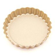 Yiiho&reg; 4 Inch Nonstick Quiche Tart Pan Carbon Steel with Removable Bottom (Pack of 6, Heart Shape) N13