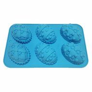 Yunko 6 Easter Egg Silicone Cake Baking Mold Cake Pan Muffin Cups Handmade Soap Moulds Biscuit Chocolate Ice Cube...