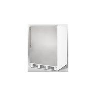 Summit AL650SSHV 24" ADA Compliant Freestanding Top Freezer Refrigerator with 5.1 cu.ft. Capacity Cycle Defrost...