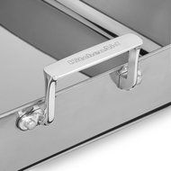KitchenAid KitchenAid KC1T16RP 16" Tri-Ply Stainless Steel Roaster with Rack - Brushed Exterior and Polished Interior... N2