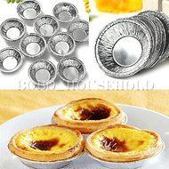Ainest 125pcs Disposable Aluminum Foil Cup Muffin Cupcake Round Baking Tins Molds Cases N2