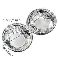 Ainest 125pcs Disposable Aluminum Foil Cup Muffin Cupcake Round Baking Tins Molds Cases N3