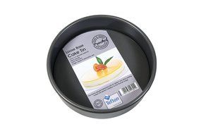 Prochef 6-inch Teflon Shallow Loose Base Cake Tin, Graphite