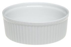 Pillivuyt Porcelain 6-Cup, 7-1/4-Inch Classic Pleated Souffle Dish