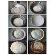 Bread Proofing Basket,Round Rattan Banneton Proofing Basket Perfect Bread Loaf Shape Flour Round Rising Rattan...