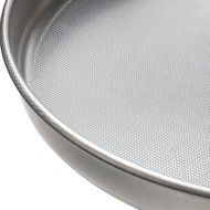 Fante&#039;s Cousin Serafina&#039;s Micro-Textured Naturally Non-Stick Pizza Pan, 13-Inch, Deep Dish, Stainless Steel