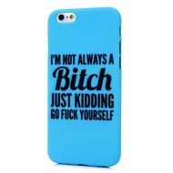 iPhone 6S Case,iPhone 6 Case (4.7") - Candy Color Kidding Words Series Slim Fit Shock-absorption Full Edge Protective... N15