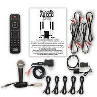 Acoustic Audio AAT1000 Tower 5.1 Speakers with Bluetooth Optical Input Mic and 5 Extension Cables