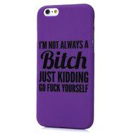 iPhone 6S Case,iPhone 6 Case (4.7") - Candy Color Kidding Words Series Slim Fit Shock-absorption Full Edge Protective... N17