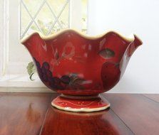 Red Orchard Ceramic 3-Piece Bowl Set, 8-3/8"W, 82769 by ACK N21