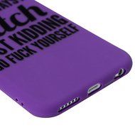 iPhone 6S Case,iPhone 6 Case (4.7") - Candy Color Kidding Words Series Slim Fit Shock-absorption Full Edge Protective... N19