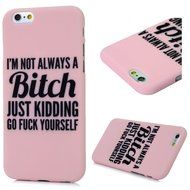 iPhone 6S Case,iPhone 6 Case (4.7") - Candy Color Kidding Words Series Slim Fit Shock-absorption Full Edge Protective... N20