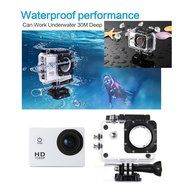 Mira-Tech Waterproof Action Camera 12MP 1080P HD with 2 Batteries and Free Accessories Kit(White) N4
