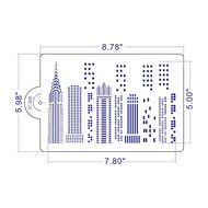 ART Kitchenware Skyscrapers Cake Stencil Wedding Cake Side Stencils Template Mold Cake Decorating Bakery Tool... N3