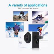 Mira-Tech Waterproof Action Camera 12MP 1080P HD with 2 Batteries and Free Accessories Kit(White) N5