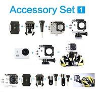 Mira-Tech Waterproof Action Camera 12MP 1080P HD with 2 Batteries and Free Accessories Kit(White) N6