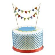 Ginger Ray Pop Art Superhero Party Happy Birthday Cake Bunting Topper, Mixed