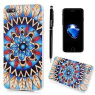 Badalink iPhone 7 Plus 3D Basso-relievo Case (5.5") Shockproof Drop Protection TPU Flexible Easy Grip Bumper Slim... N37