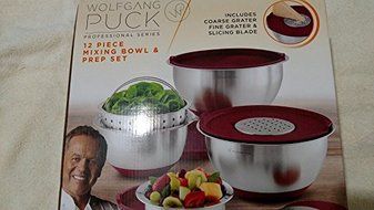 Wolfgang Puck Mixing Bowl set 12 pc (red) N5