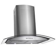 Golden Vantage 30" Stainless Steel Powerful Push Button Control Mesh Filter Kitchen Fan Range Hood