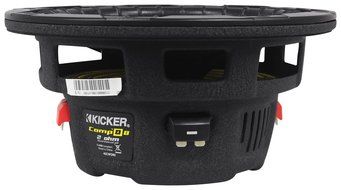 Kicker 40CWD82 CompD 8" 400W 2-Ohm DVC Car Audio Subwoofer+Sealed Sub Enclosure N2