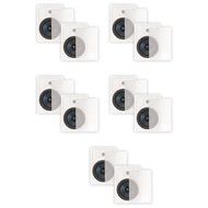 Blue Octave BDW82 In Wall 8" Speakers 2 Way Home Theater Surround Sound 5 Pair Pack