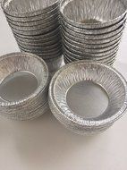 Variety 50 Ramekin 4 oz &amp; 50 Tart 3" Pan Aluminum Foil Disposable Mini Pie Tin