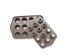 Befamous 12 Cups Non-stick Muffin Cupcake Pan - Removable Bottoms Round N8