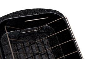 Granite Ware 0564 Open Rectangle Roaster with Non-Stick V-Rack, 19-Inch N2