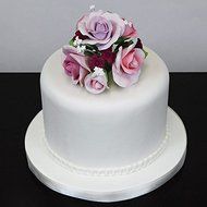 Garden Rose Gumpaste Topper Bouquet Pink &amp; Lavender by Chef Alan Tetreault
