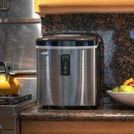 NewAir AI-100SS 28-Pound Portable Ice Maker, Stainless Steel N3