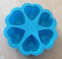 6 Hole Heart Shape Cake Pudding Jelly Chocolate Mold Handmade DIY Soap Candle Ice Mould N4