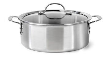 Calphalon Tri-Ply Stainless Steel 14-Inch Roaster with Rack and Lifters N7