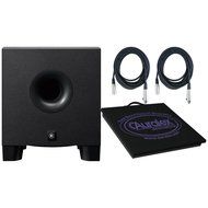 Yamaha HS8S 8" Powered Subwoofer w/ Isolation Platform and 2 XLR Cables N4