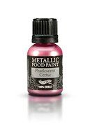 Ready-to-use Metallic Pearlescent Cerise 100% Edible Food Paint for Cake and Icing Decoration