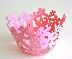 Cupcake Wrappers Cherry Blossom Pink N2