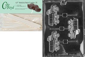 Cybrtrayd J070 Dump Truck Lolly Chocolate Candy Mold with Exclusive Cybrtrayd Copyrighted Chocolate Molding Instructions N3