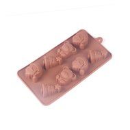 5 Pieces Set of Candy Molds, Chocolate Molds, Silicone Molds, Soap Molds, Silicone Baking Molds- Dinosaur,Happy... N4