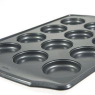 12 Cavity Bake Pan Muffin Top Cookie Whoopie Pie Heavy Duty Metal Sheet Wilton N2