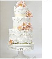 Anyana 2 pcs Silicon Fondant Mould Lace Cupcake Wrapper Wedding Cake Deco Sugarcraft Gum Pastry Tool Kitchen Tool... N2