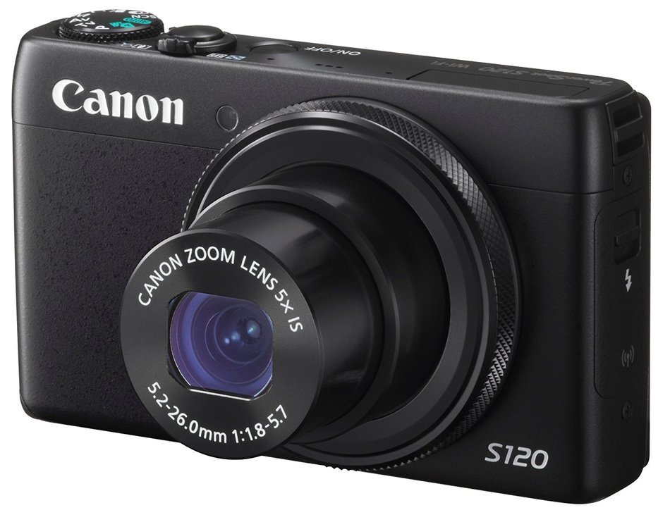 Canon digital camera PowerShot S120 (black) F value 1.8 24 mm wide-angle 5 x optical zoom PSS120 (BK) - International... N2